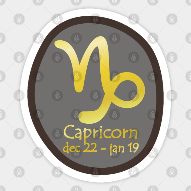 Capricorn Sticker by MBK